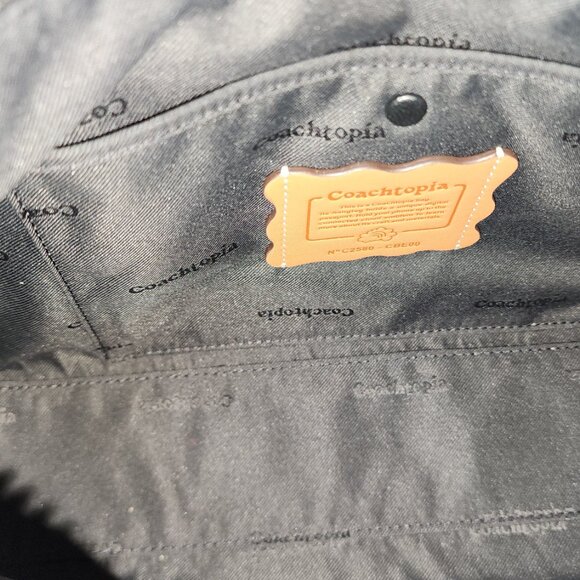 Coach / Coachtopia Alter/Ego Shoulder Bag in Checkerboard Upcrafted Leather - Picture 6 of 7